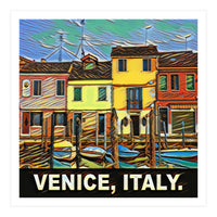 Colorful Venice Homes (Print Only)