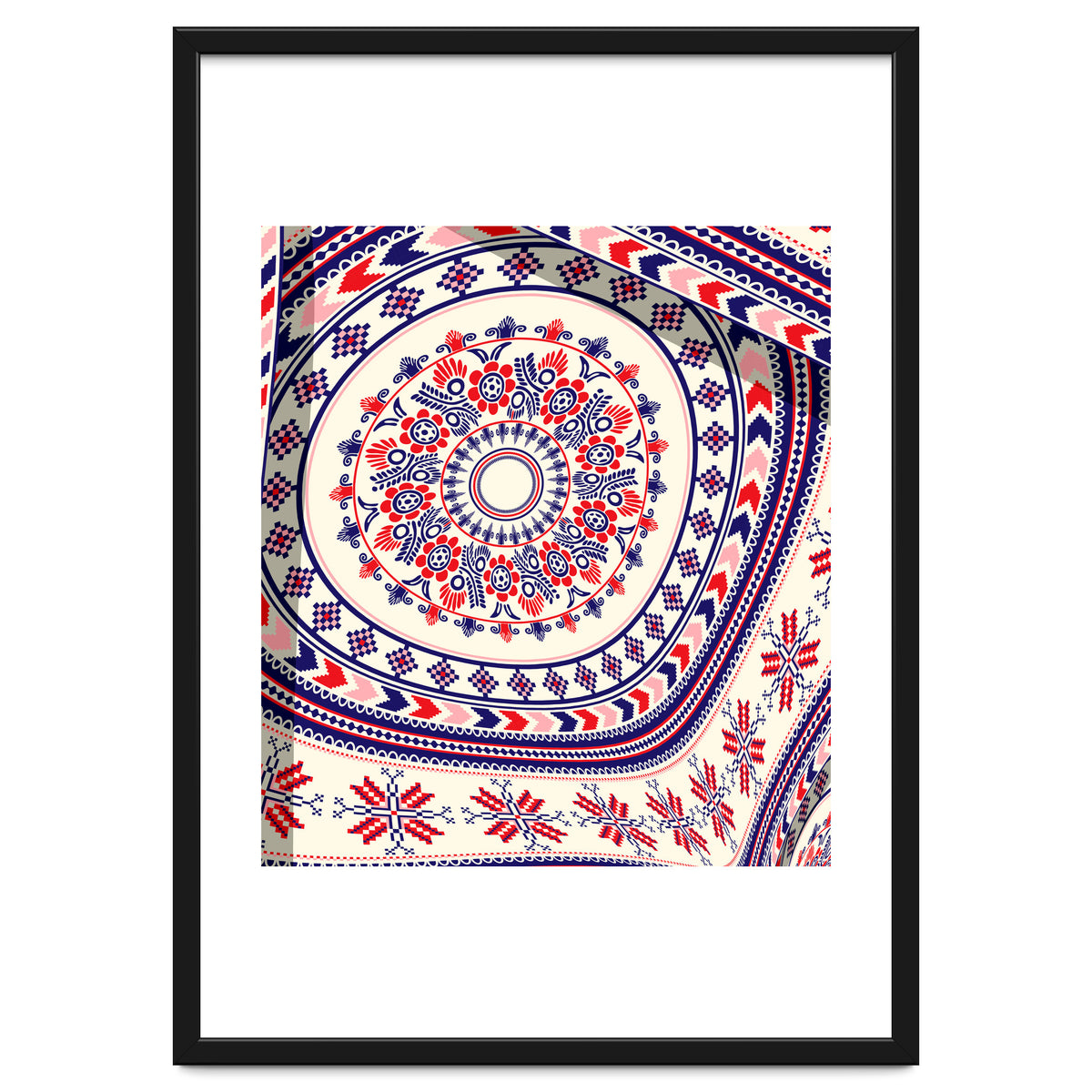 Romanian embroidery background 22