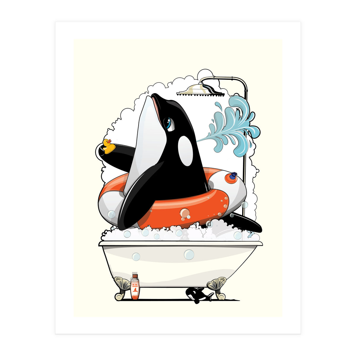 Orca in the Bathtub (Print Only)