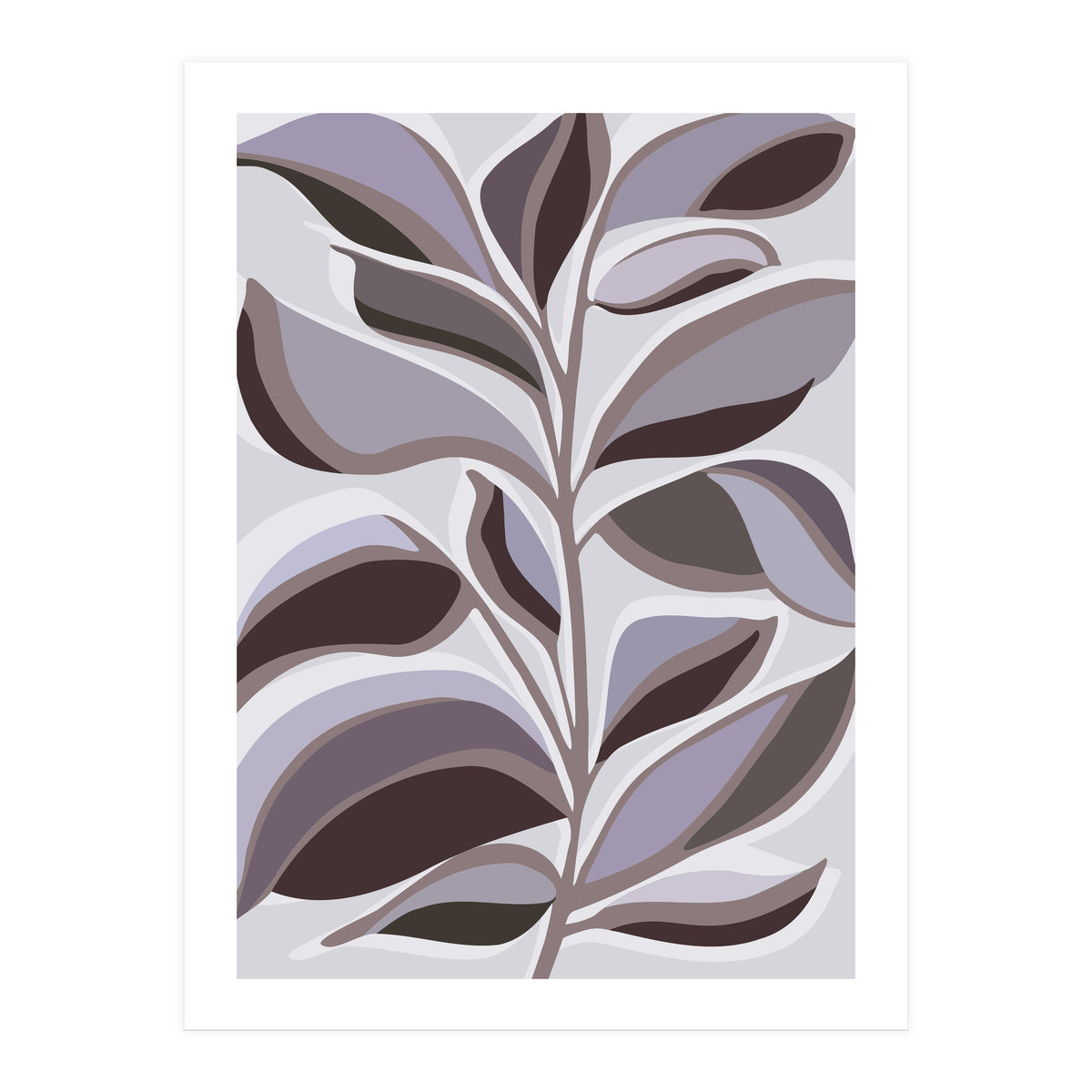 Lavender Floral Abstract (Print Only)