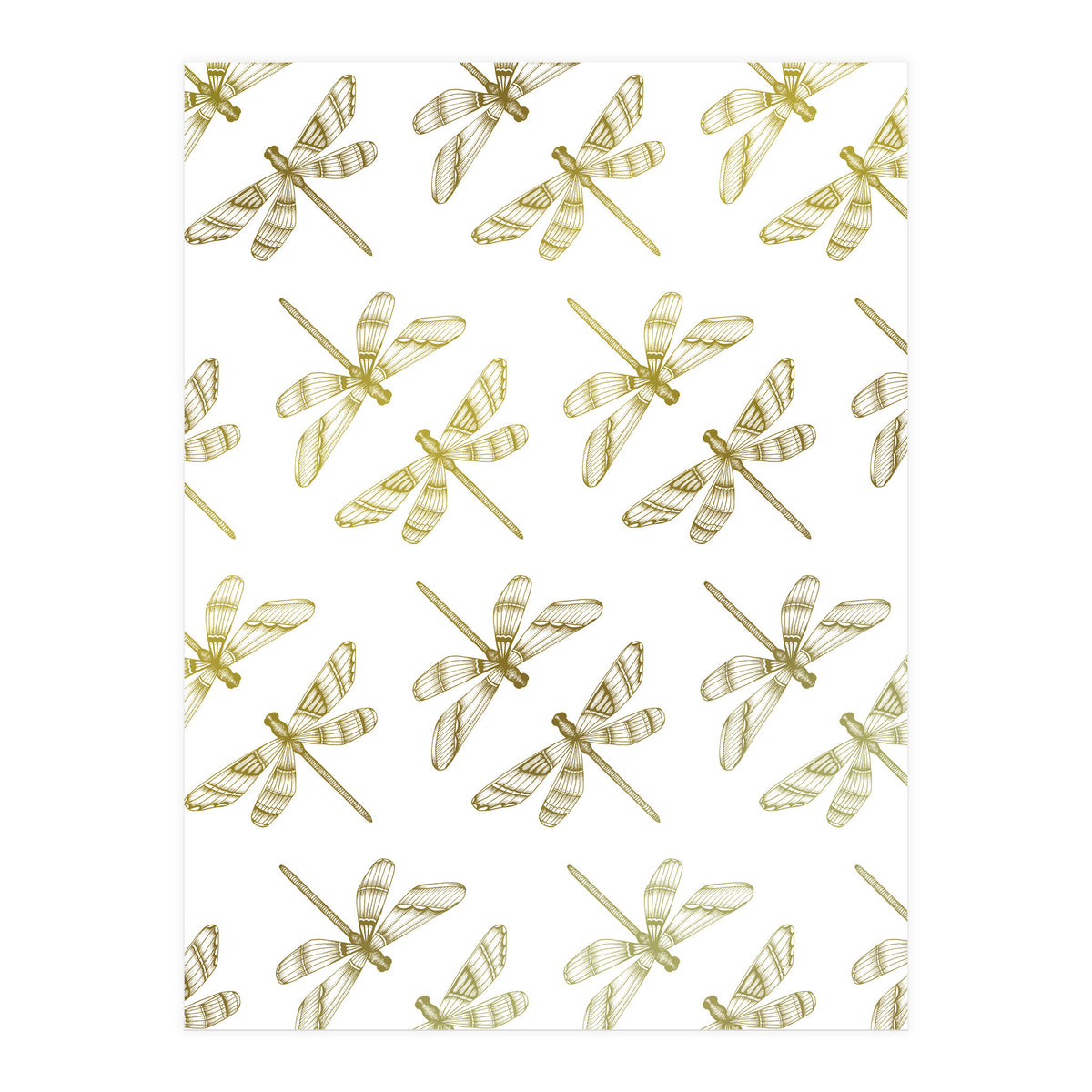 Golden Dragonflies (Print Only)