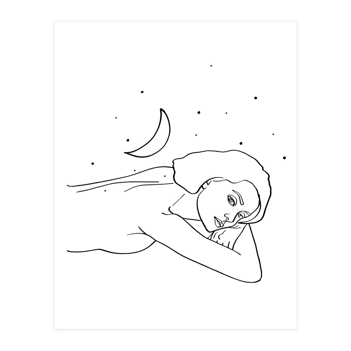 The Moon & The Stars Would Follow Her Wherever She Would Go (Print Only)