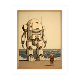 Giant Robot Japanese Woodblock Print (Print Only) thumbnail