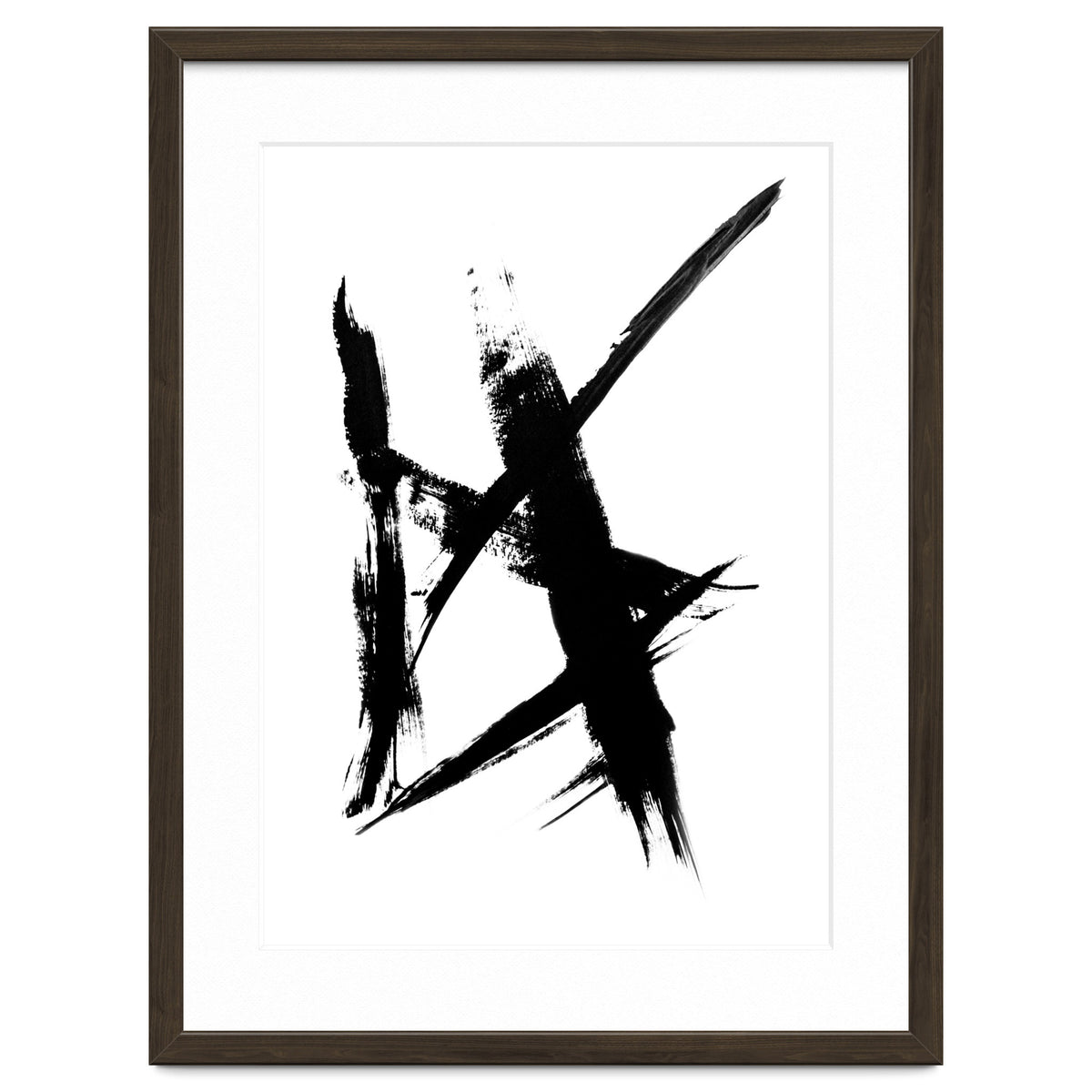 Abstract Brushstroke Print