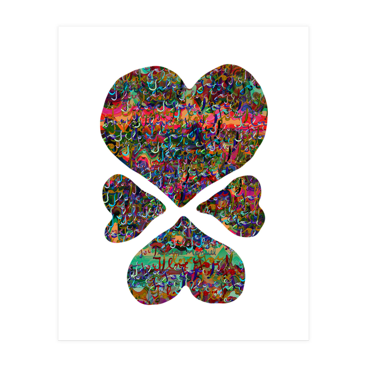 4 Corazones 3  (Print Only)