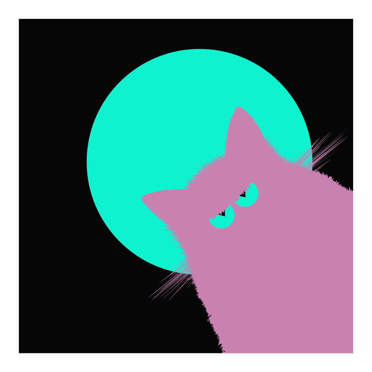 Blue Moon Lilac Cat  (Print Only)