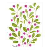 Springtime Floral | Pink and Green (Print Only) thumbnail
