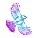 Flying Bird in Electric Blue (Print Only) thumbnail
