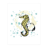 Sea Horse Scribble sketch (Print Only) thumbnail