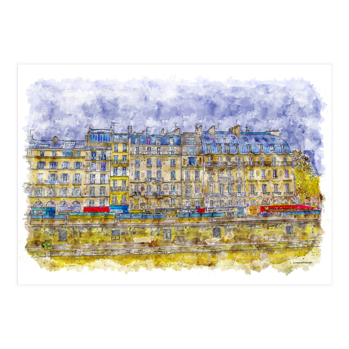 Rainy Paris (Print Only)
