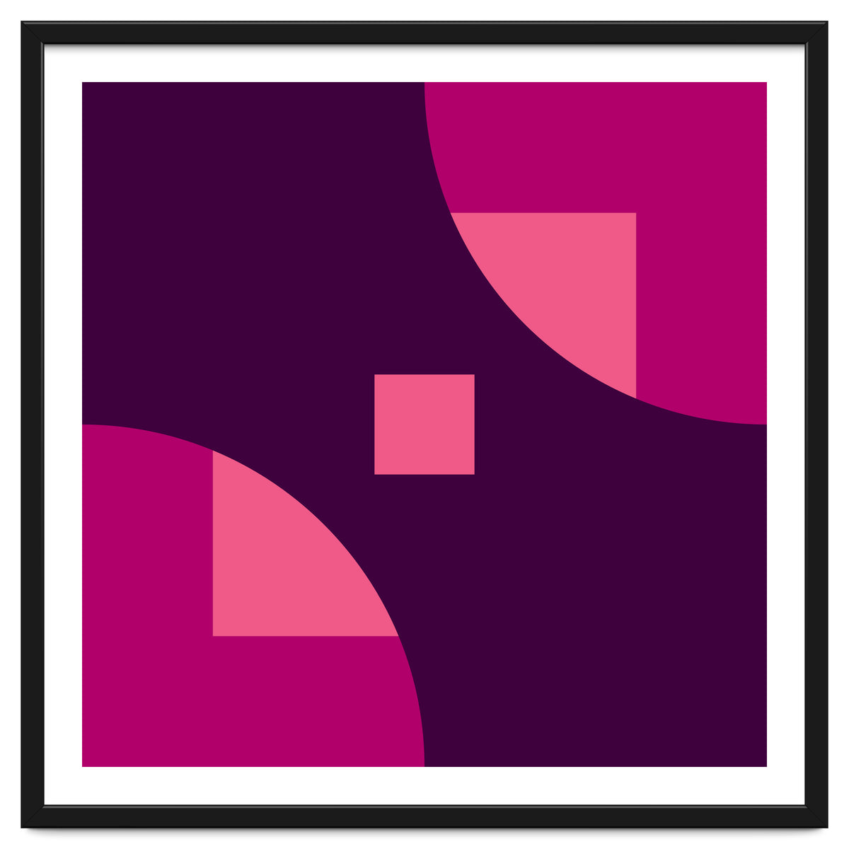 Geometric Shapes No. 1 - purple & pink squares