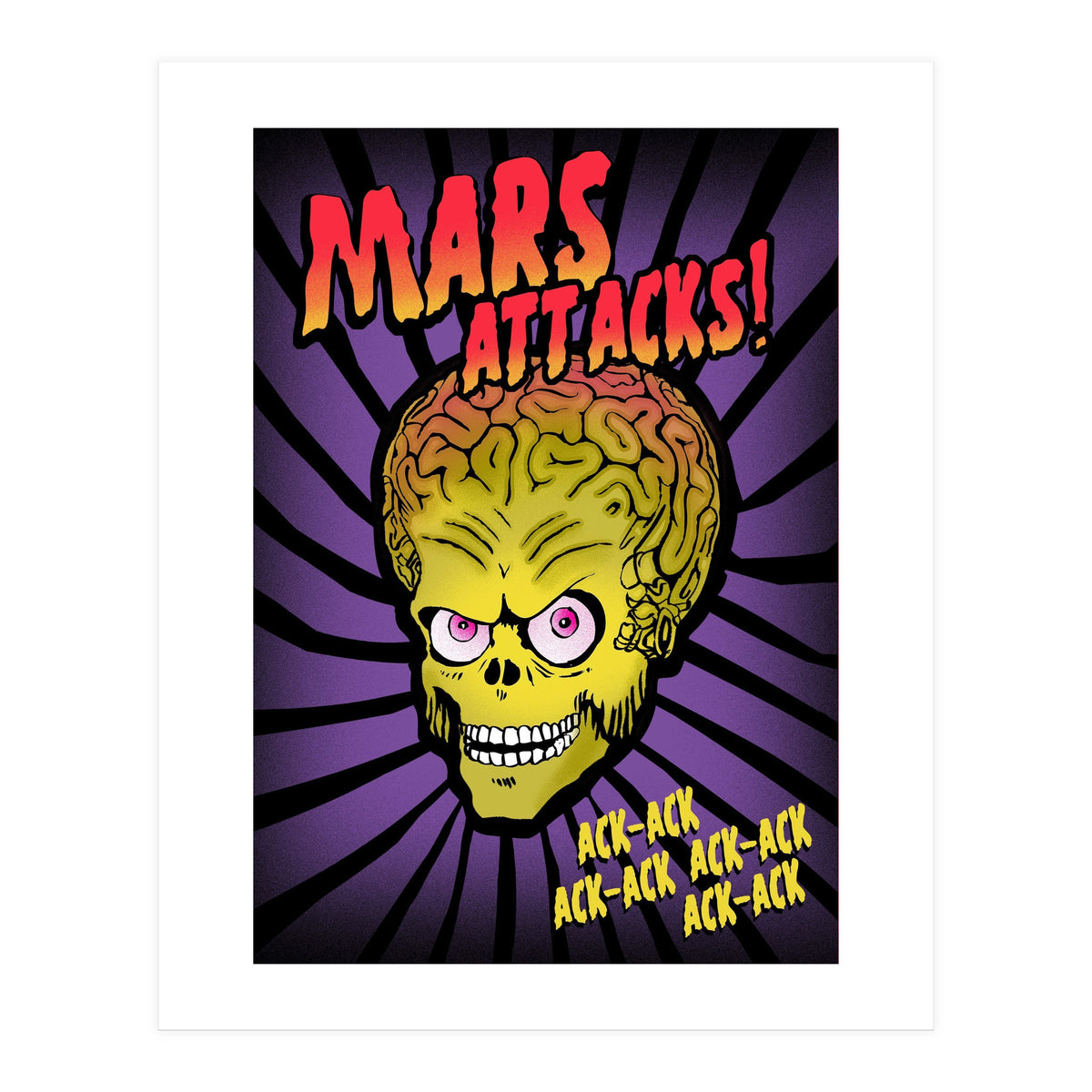 Mars Attacks movie poster (Print Only)