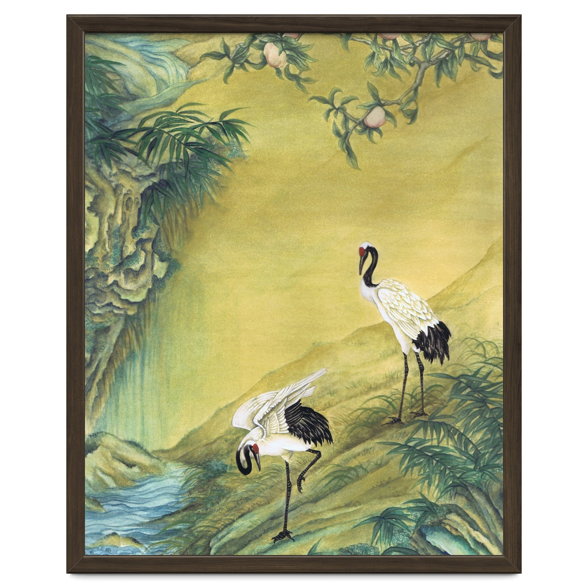 Cranes Under A Peach Tree