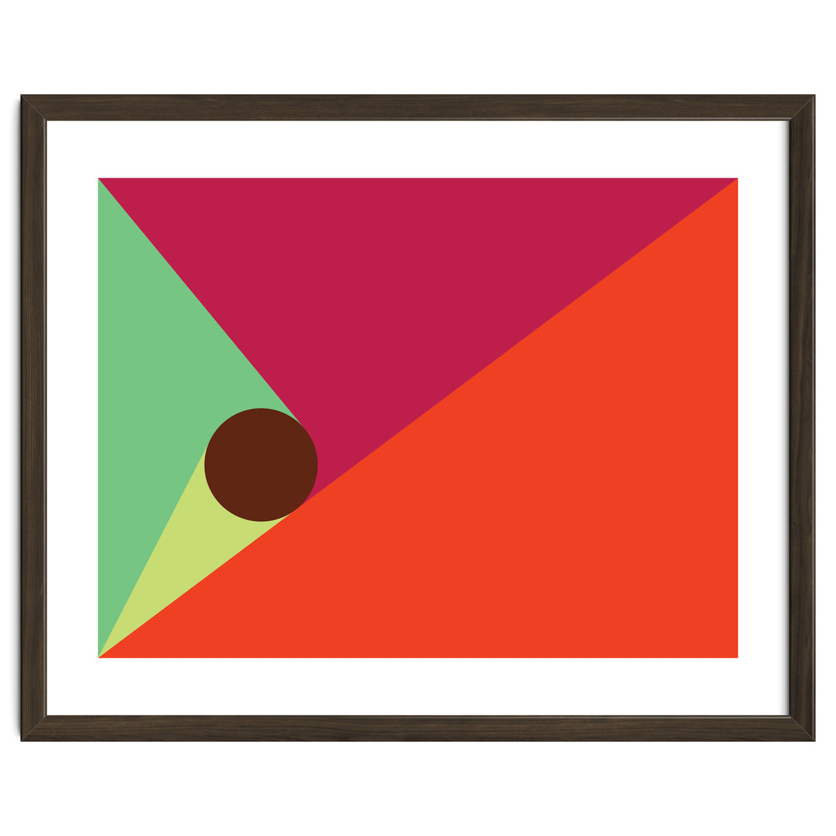 Geometric Shapes No. 25 - orange, mint & purple
