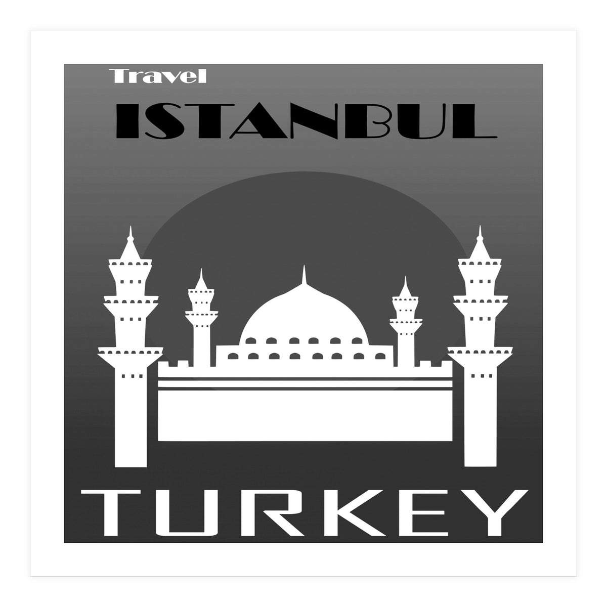 Istanbul Travel Poster  (Print Only)