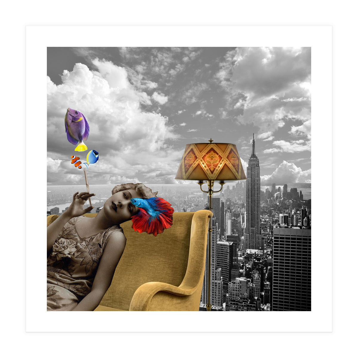 Pisces - Collage (Print Only)