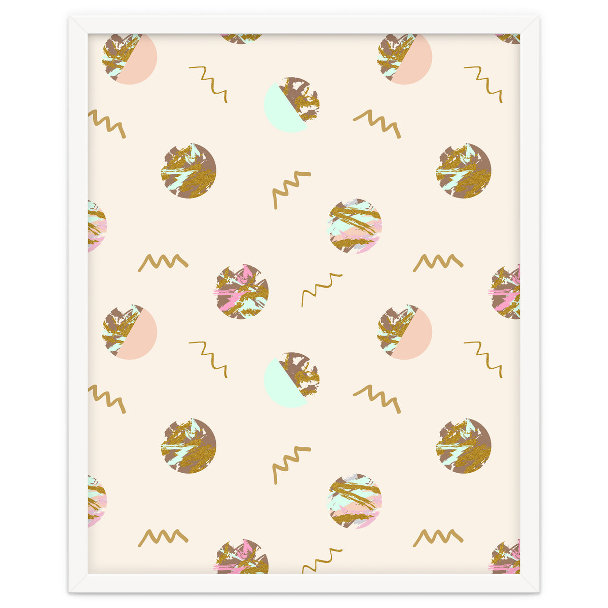 Abstract geometric vector painting