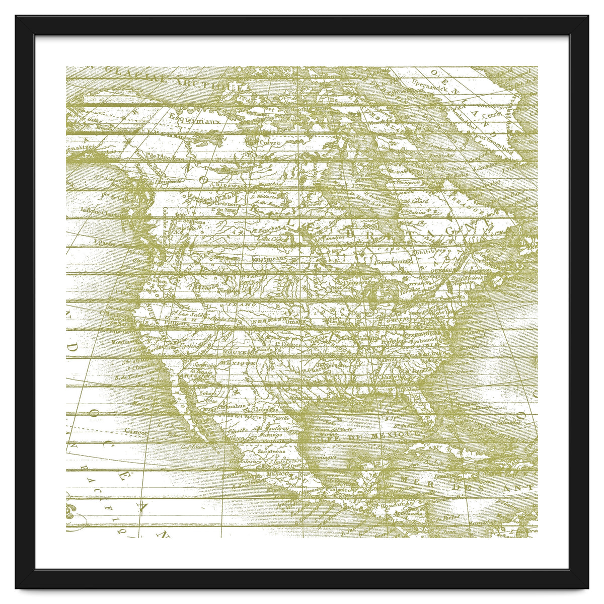 Vintage America`s Map