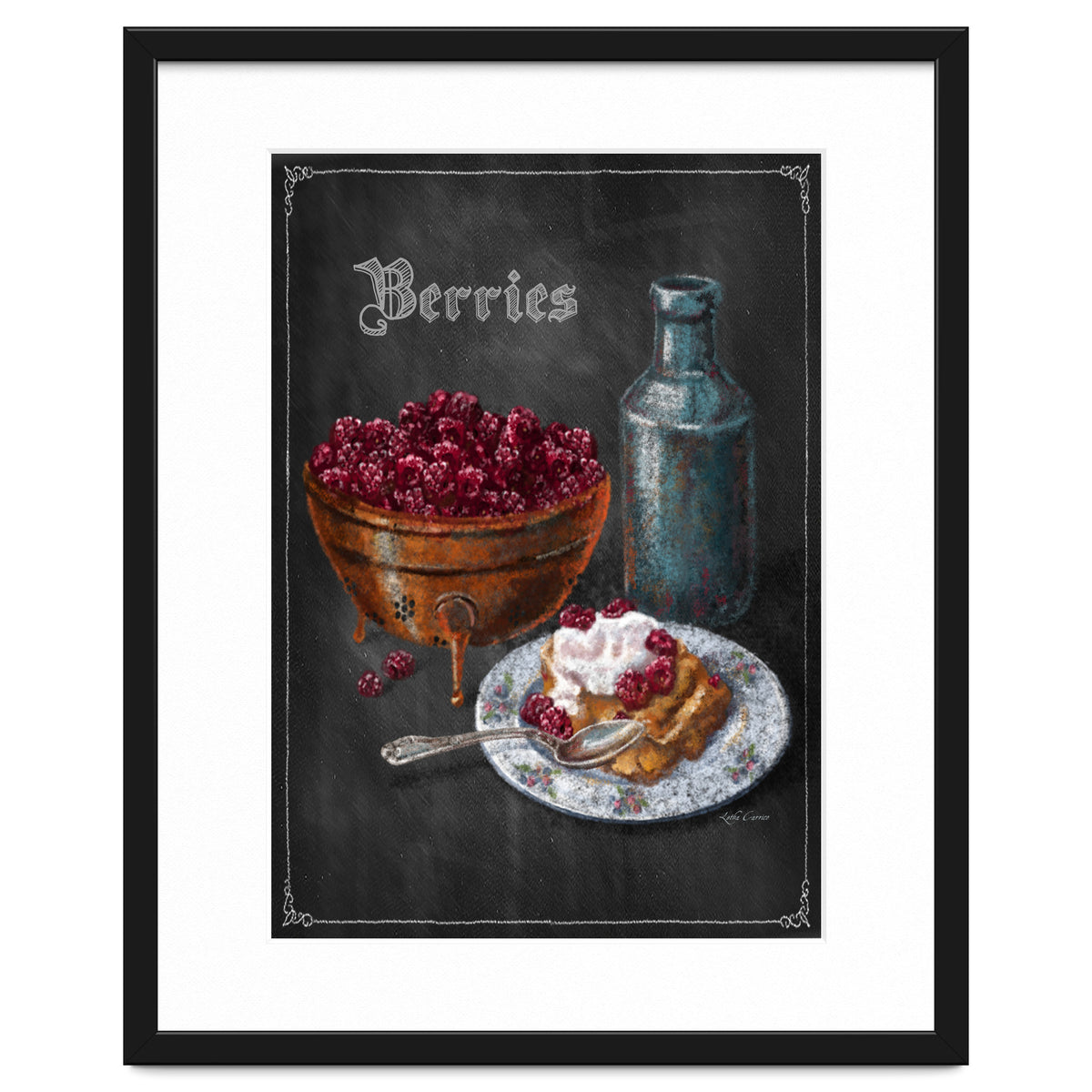 Berries Chalkboard Art