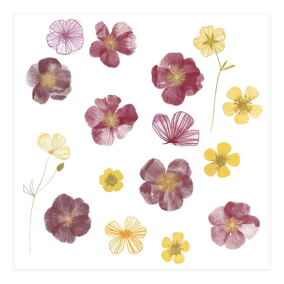Pressed Flowers (Print Only)