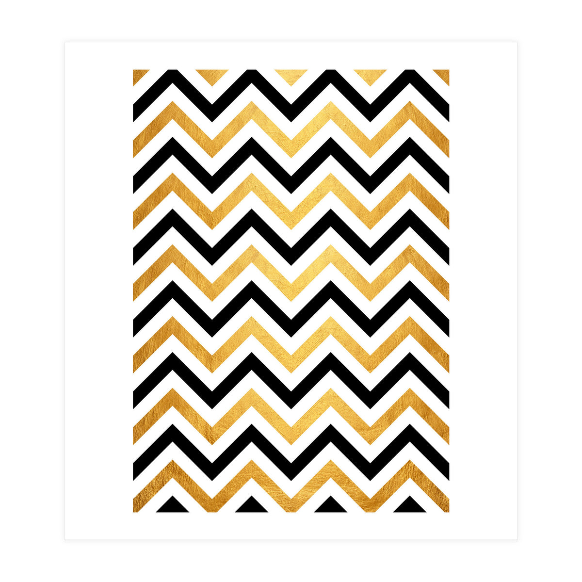 Chevron Golden III (Print Only)