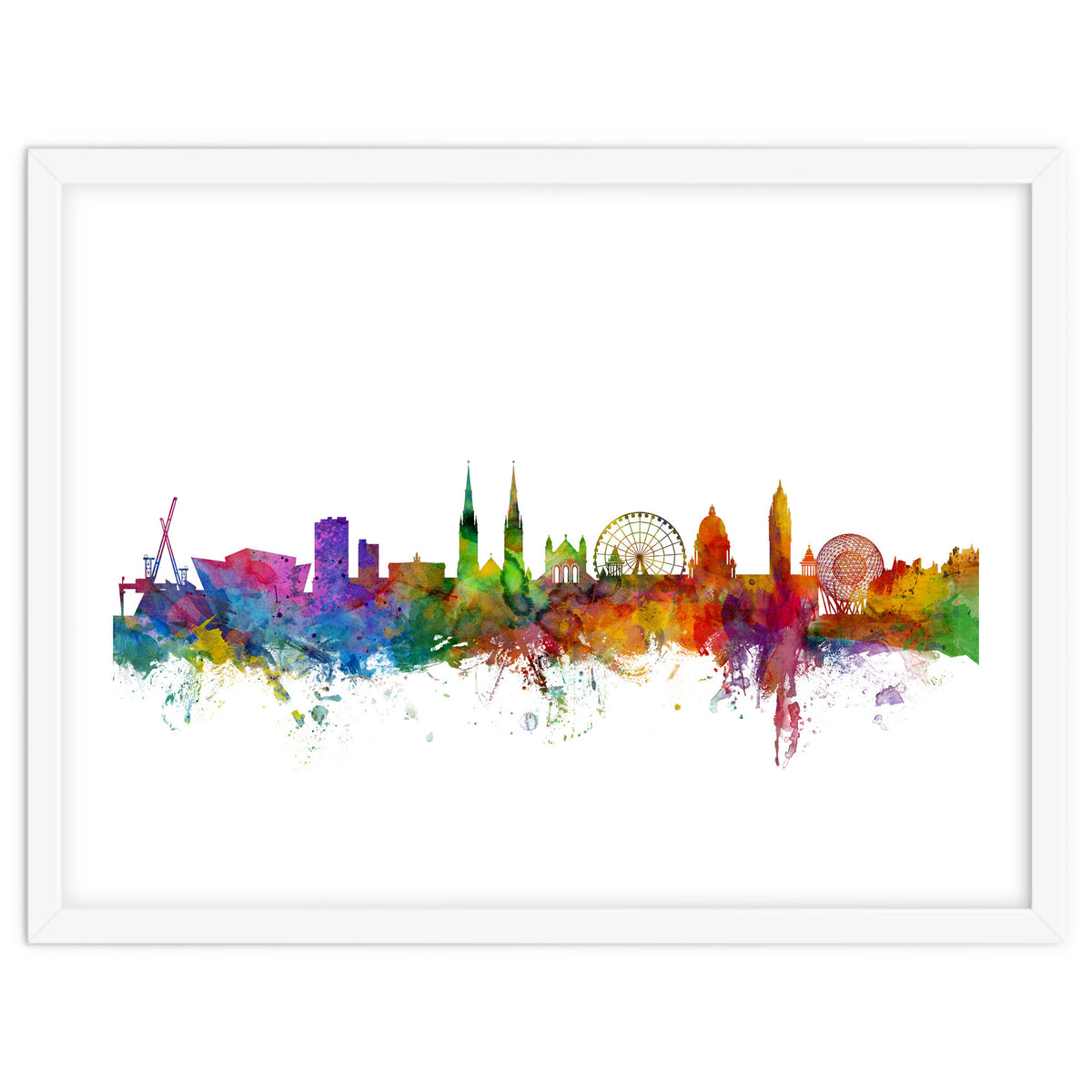 Belfast Northern Ireland Skyline