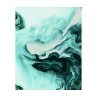 Abstract marbling mint (Print Only)