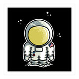 Cute Space Astronaut (Print Only) thumbnail