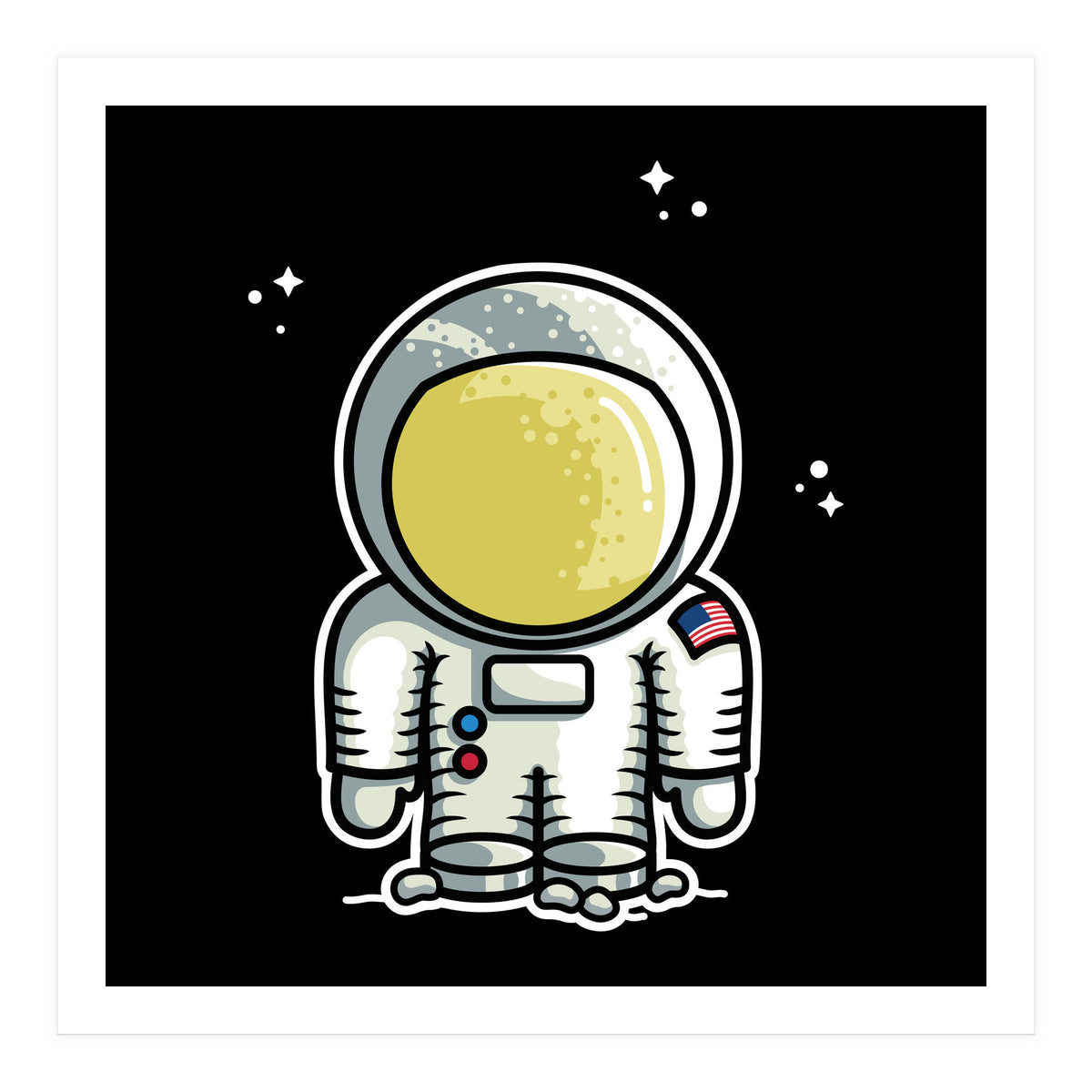 Cute Space Astronaut (Print Only)