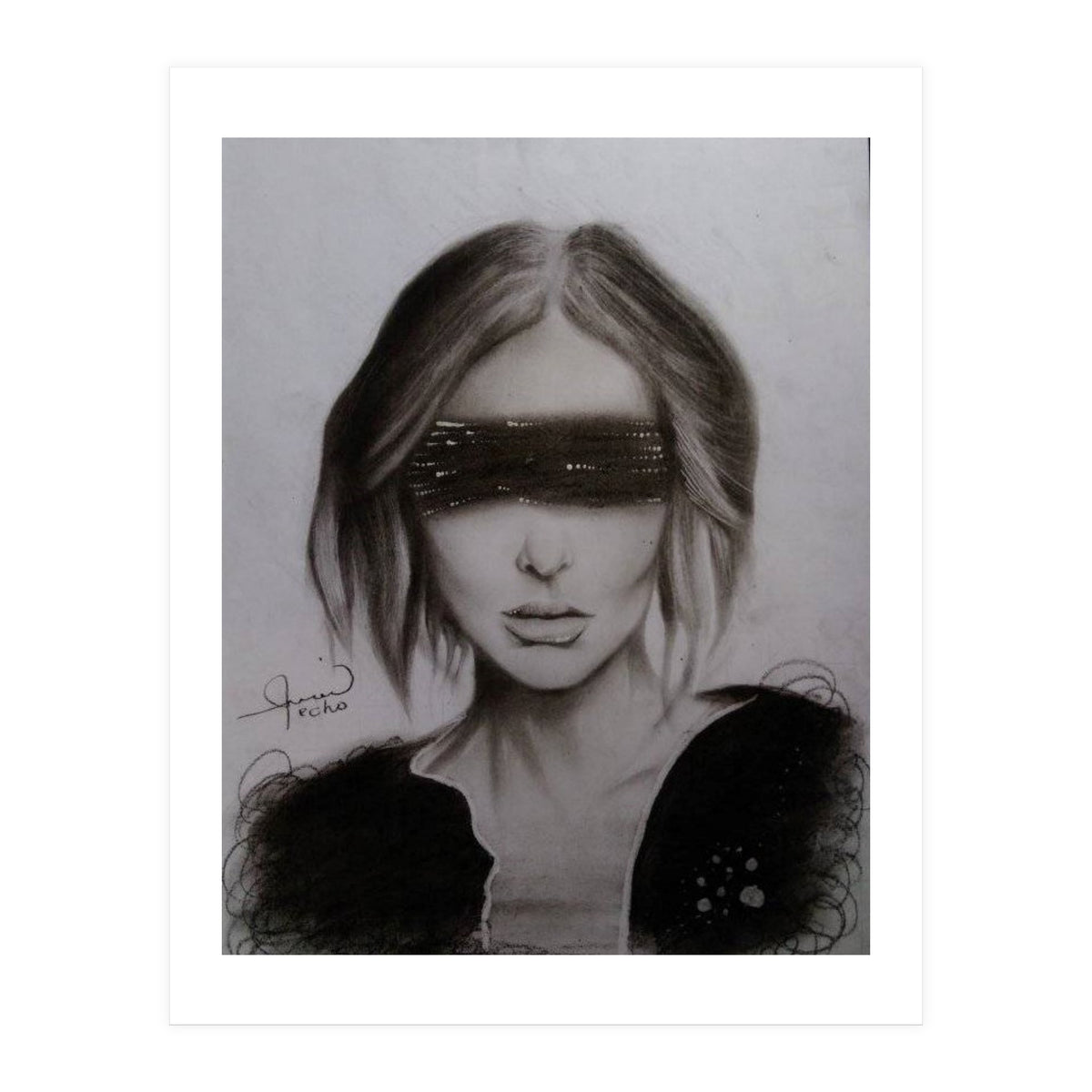 Blindfold Women Art (Print Only)