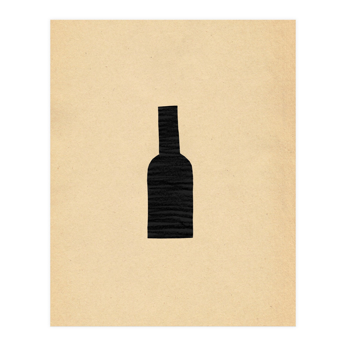 Abstract wine bottle (Print Only)