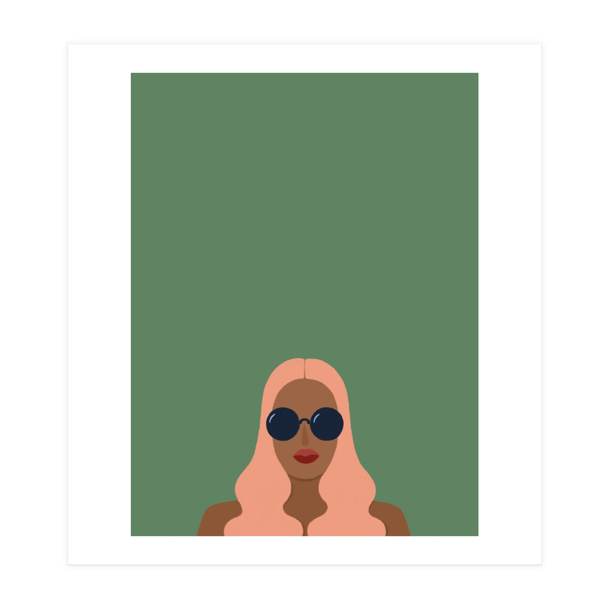 Lady with pink hair (Print Only)