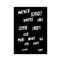 NEVER FORGET (Print Only)