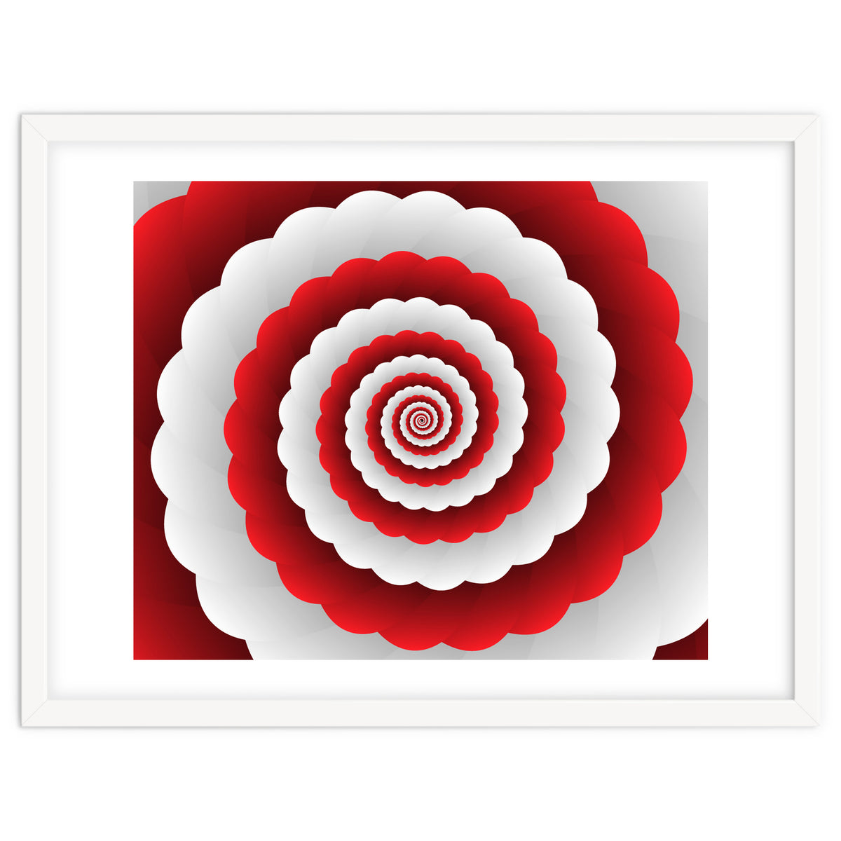 Red Modern Floral Interior Design