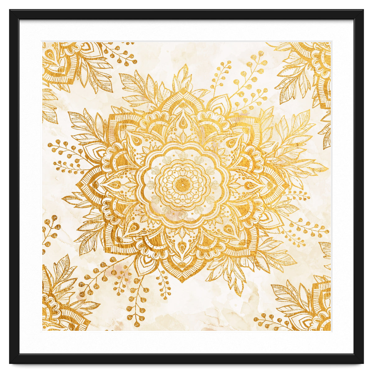 Queen Starring of Mandala-Gold Sunflower I
