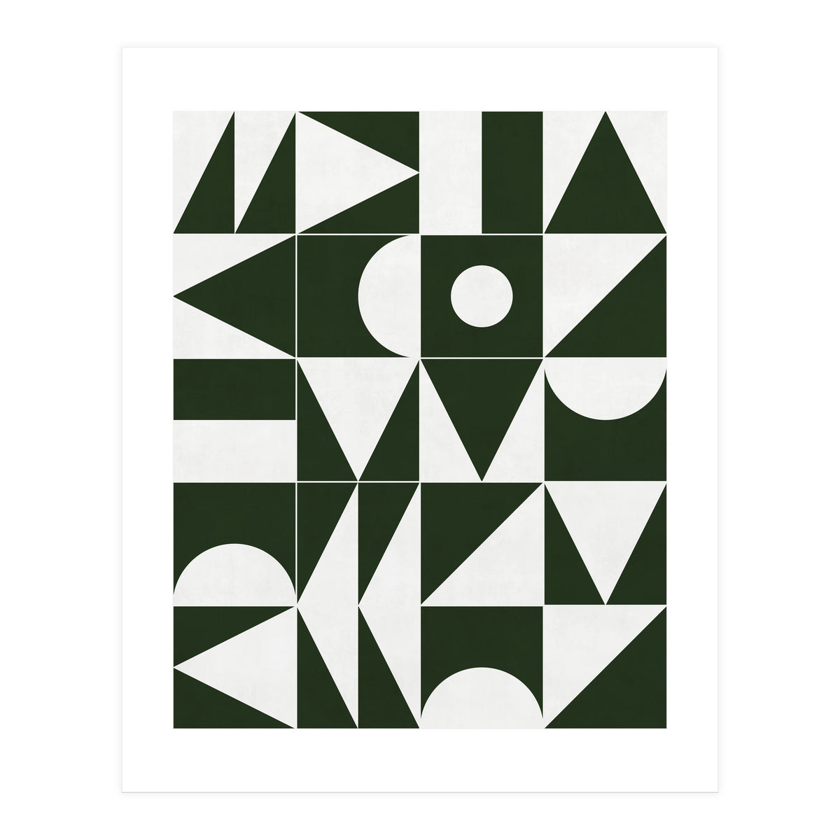 My Favorite Geometric Patterns No.15 - Deep Green (Print Only)