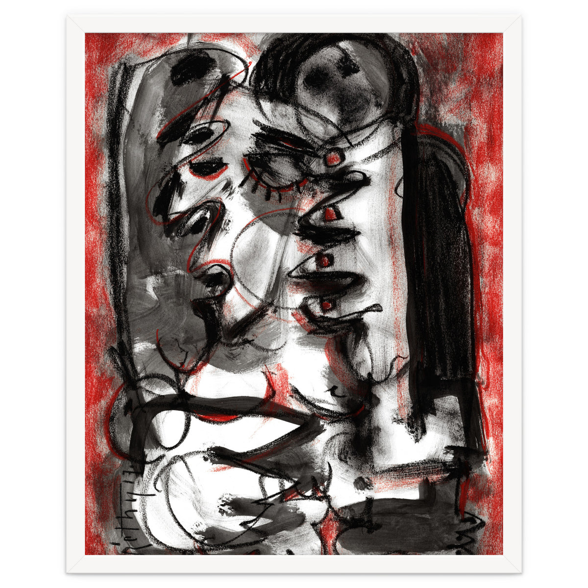 Shame - white background