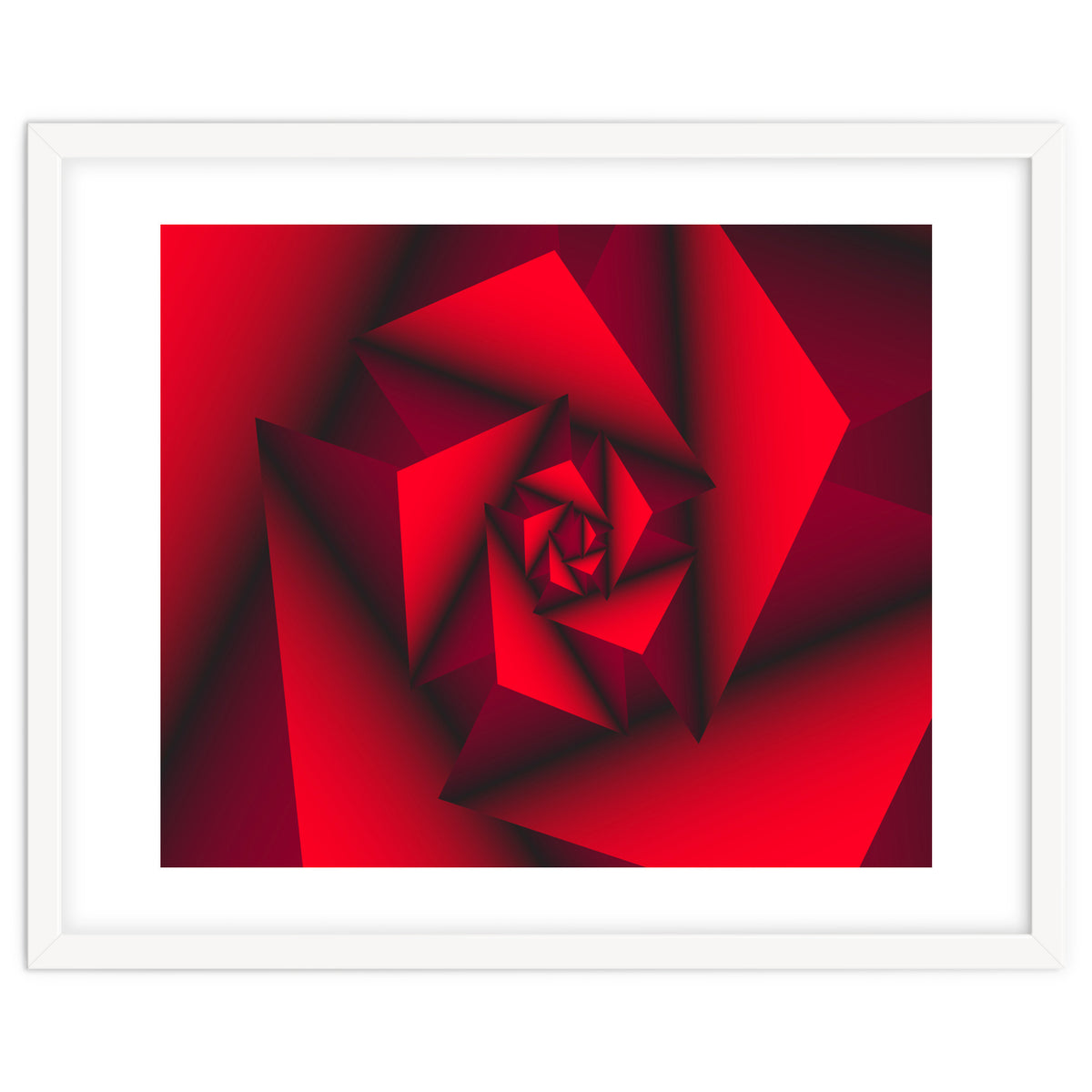 Red Abstract Geometric