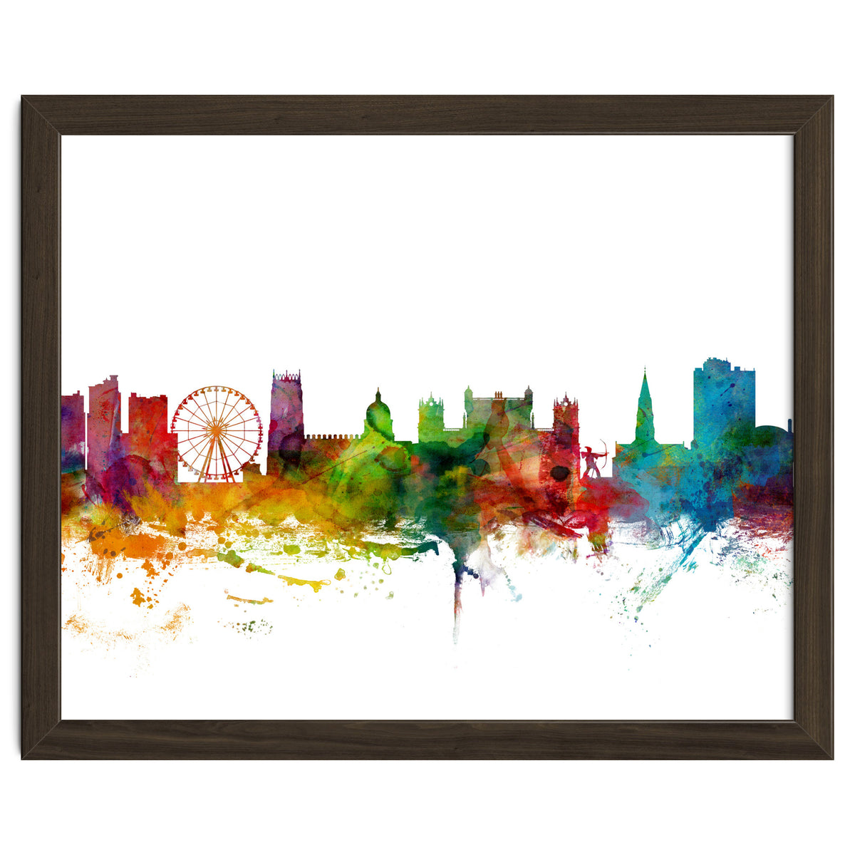 Nottingham England Skyline