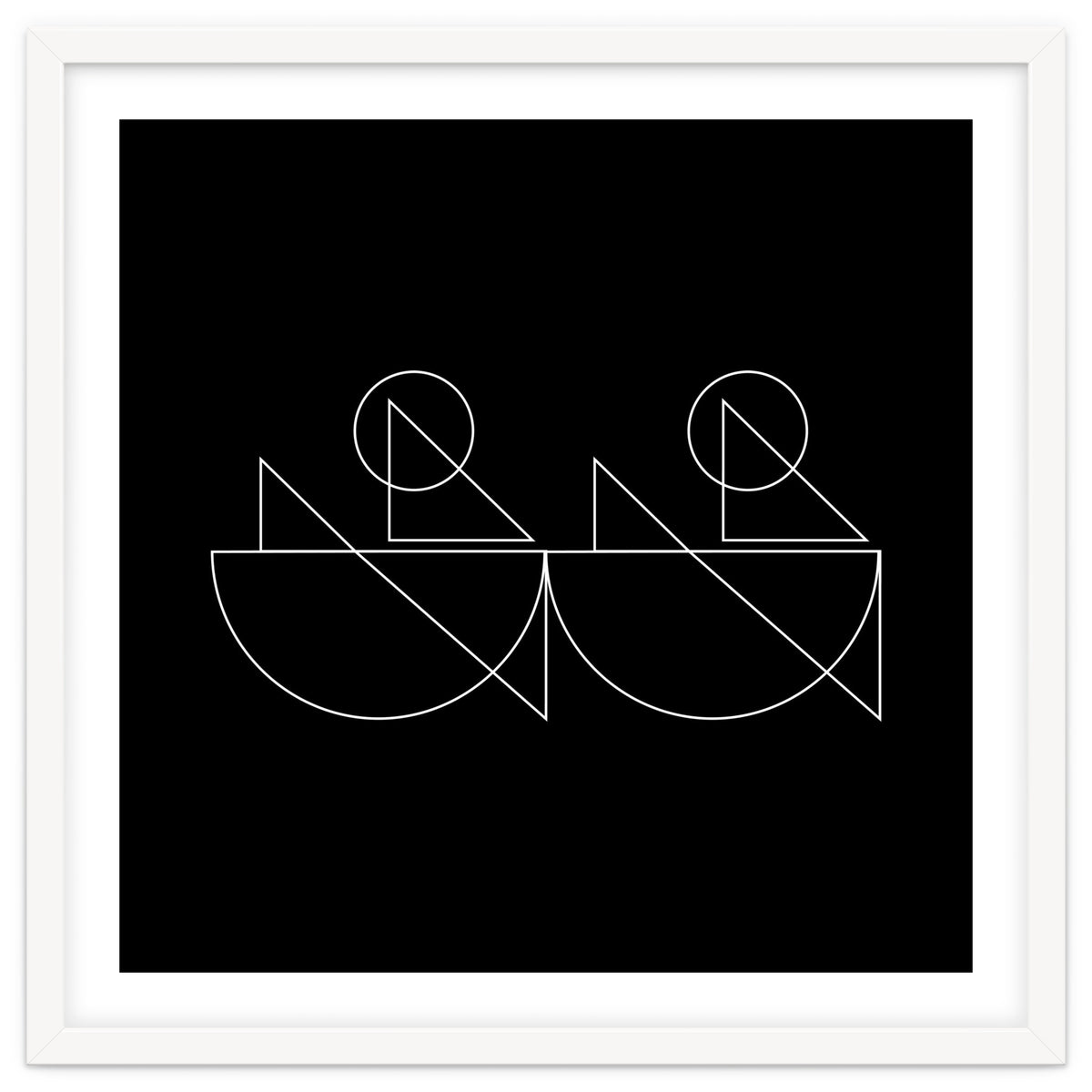 Kayakers | modern geometric