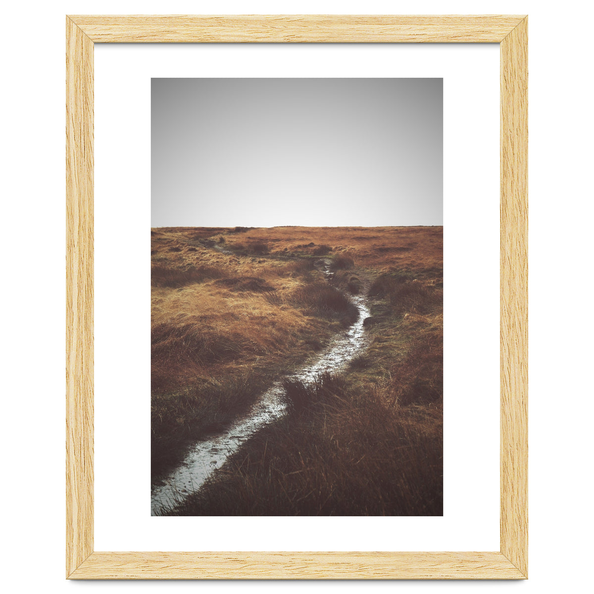 Bleak winter landscape of Saddleworth Moor