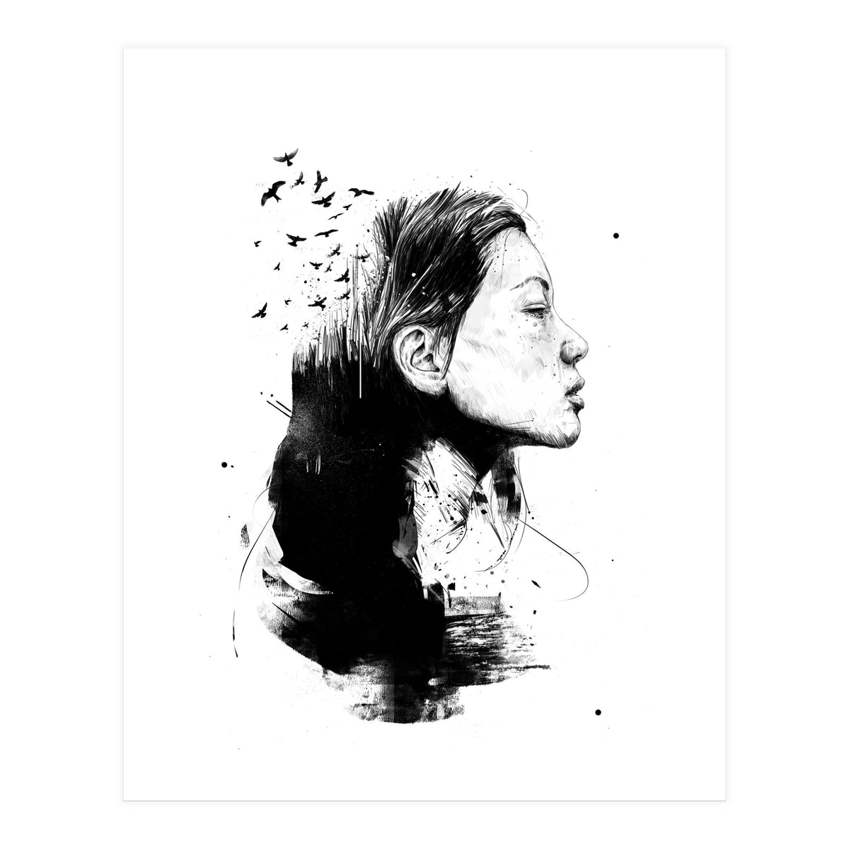 Open Your Mind (Bw) (Print Only)