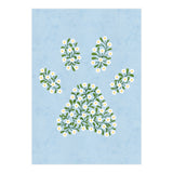 Floral Paw Print (Print Only) thumbnail