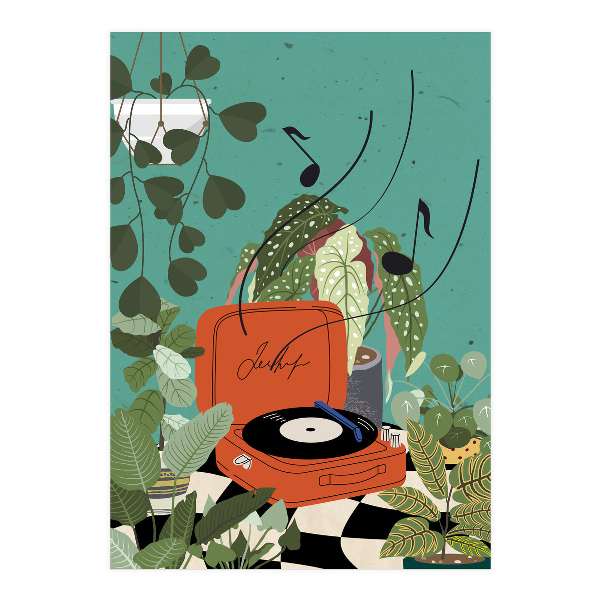 Vinyl Record Player (Print Only)