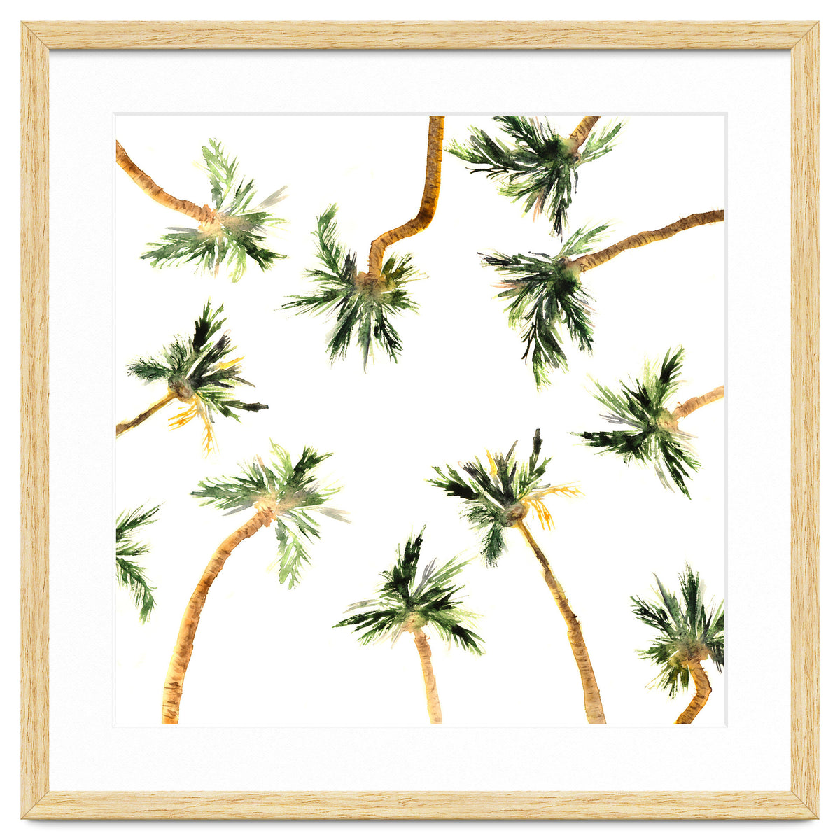 Under the coconut palms || watercolor