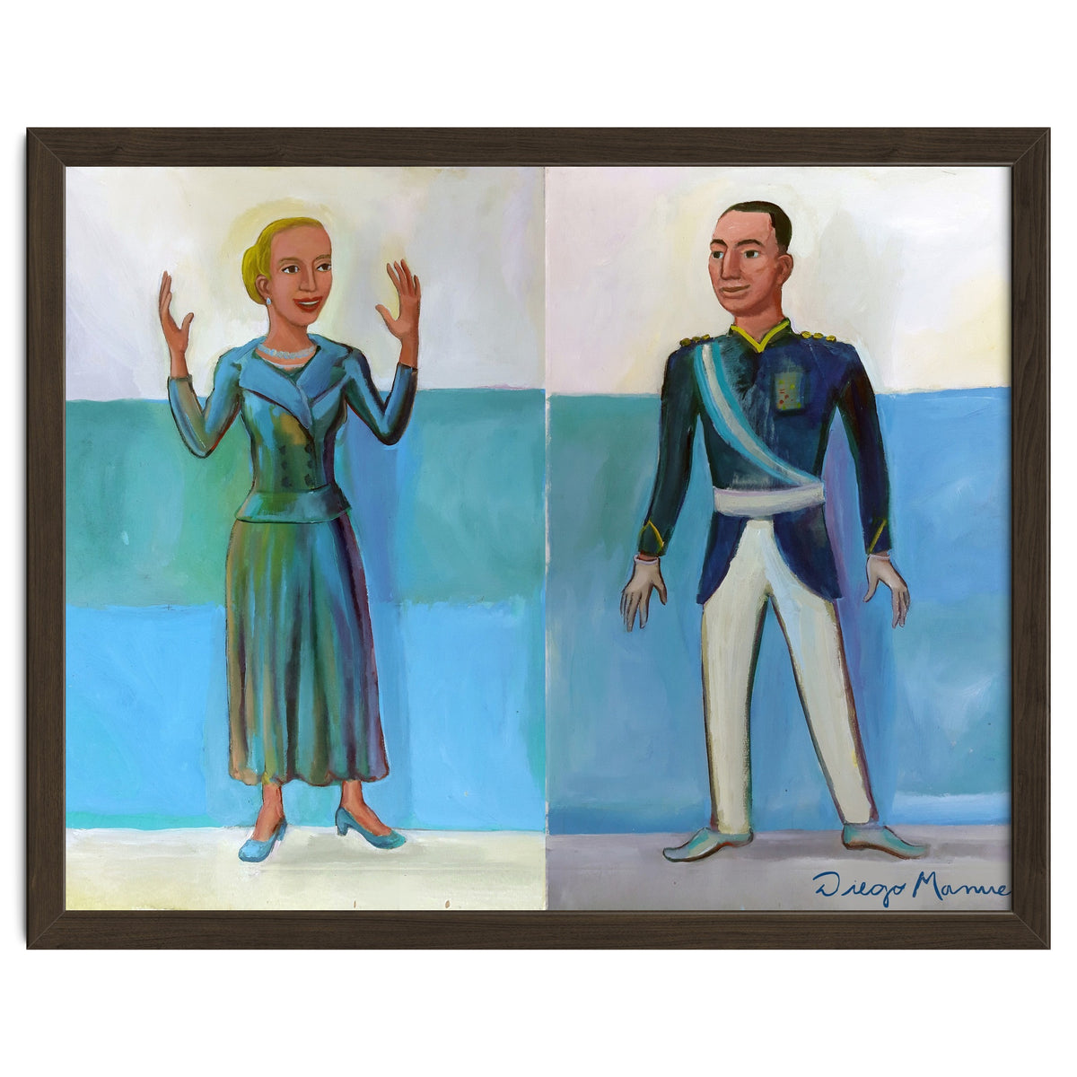 Diptico Evita Y Peron