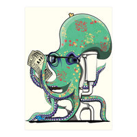 Octopus on the Toilet (Print Only)