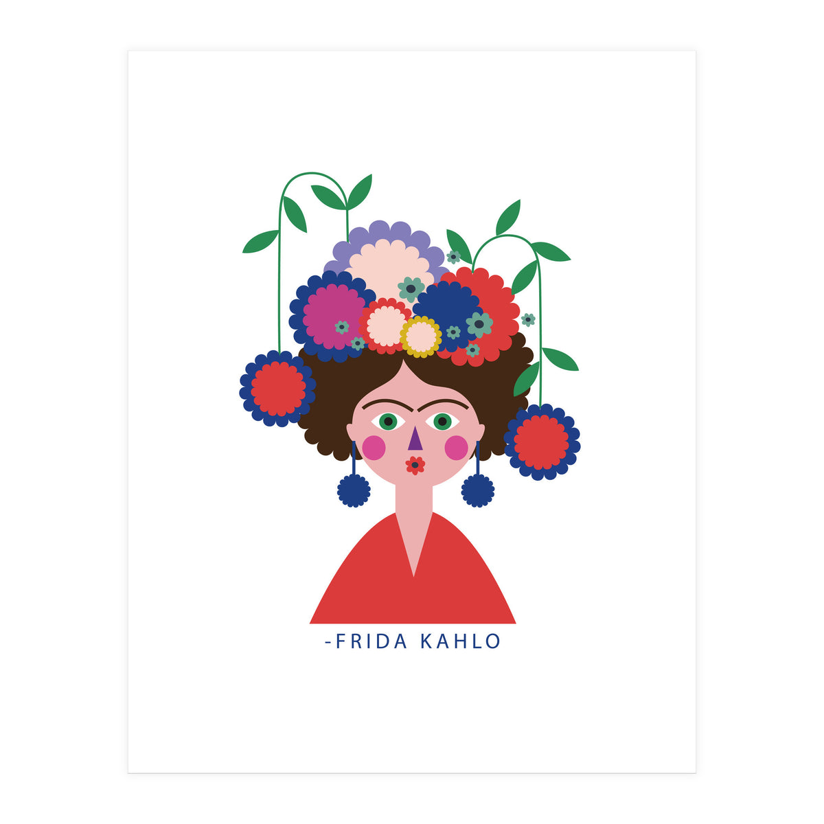Frida 22 Rgb White (Print Only)
