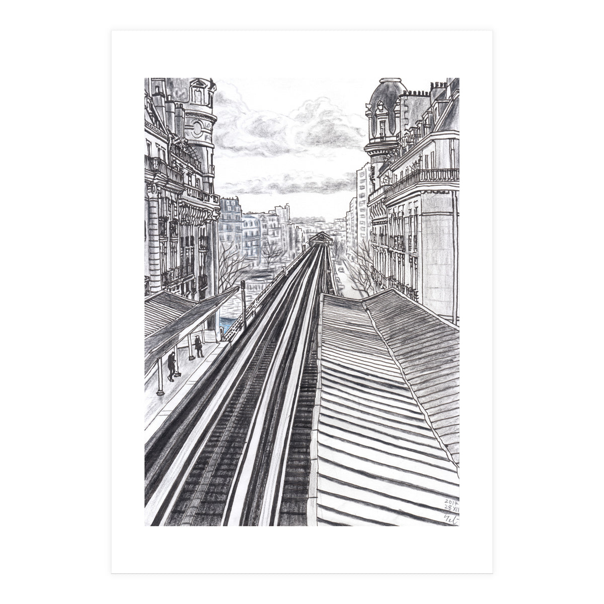 Railroad From Passy (Print Only)