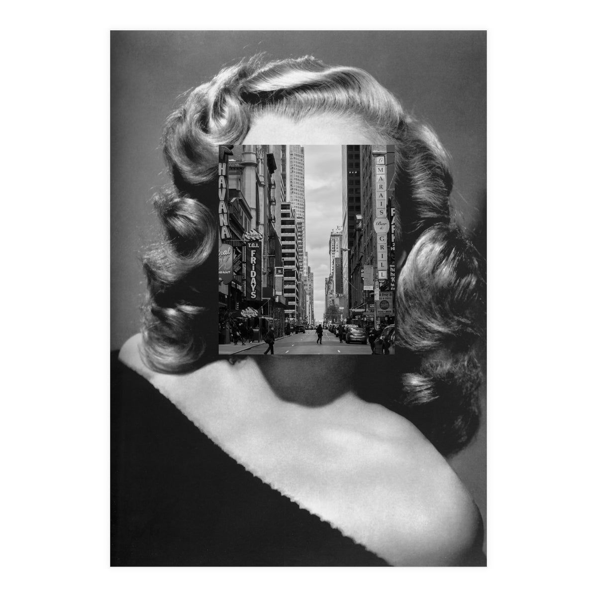 Marilyn In The Streets (Print Only)